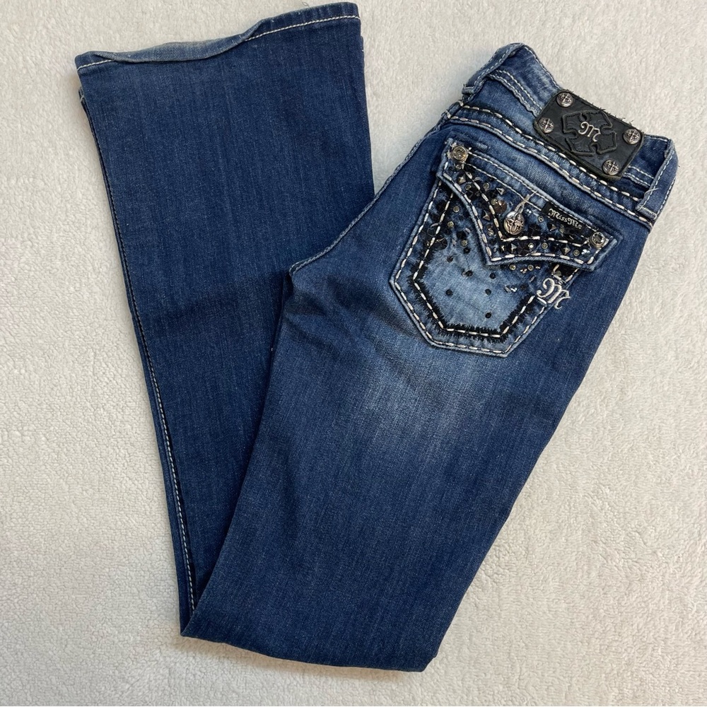 Miss Me Dark Blue Flare Jeans